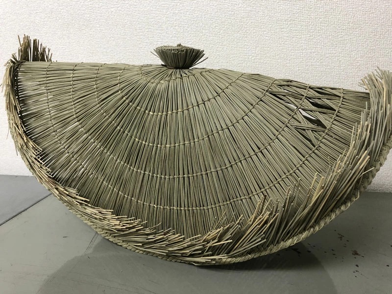 Torioi-gasa / Rushhat by a Japanese national craft artist (image for) Torioi-gasa / Rushhat by a Japanese national craft artist