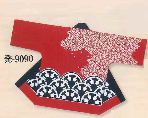 Silk Printed Hanten Tenjiku Light Cotton | GenjiGuruma and Sakura Cherry blossoms (image for) Silk Printed Hanten Tenjiku Light Cotton | GenjiGuruma and Sakura Cherry blossoms